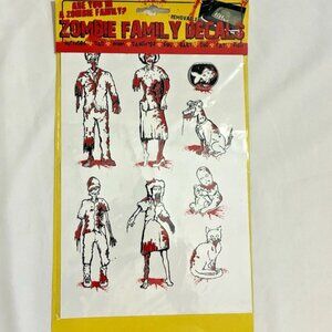 Kalan Zombie Family Removable Car Decals-Mom, dad, Son, daughter, Baby, Pets.The